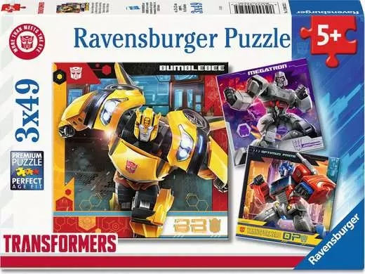 Ravensburger - Transformers, 3x49 pièces - 49 PIÈCES - RAVENSBURGER