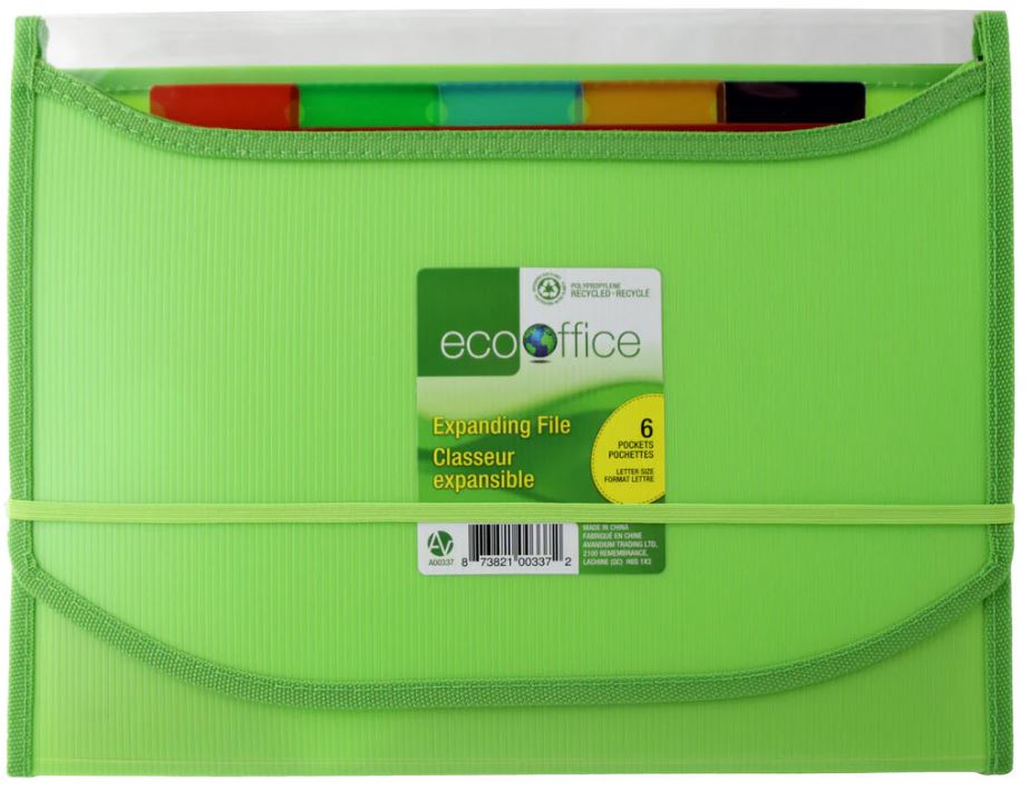 CLASSEUR EXPANSIBLE TOPVIEW 6 POCH - CLASSEMENT & RANGEMENT - ECOOFFICE