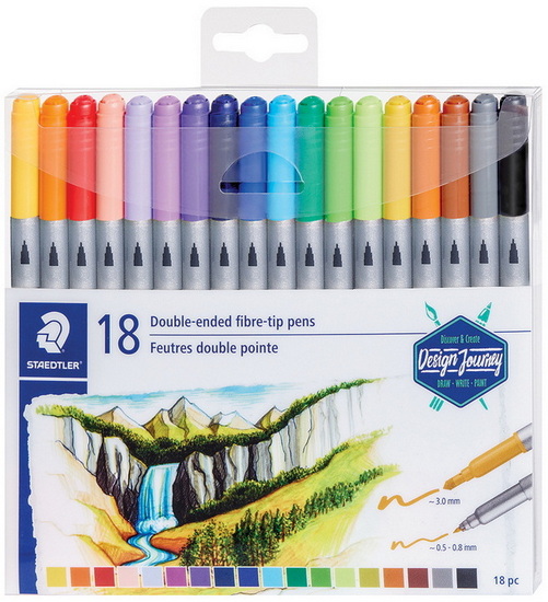 Feutres double pointe pqt 18 - DESSIN & COLORIAGE - STAEDTLER-MARS
