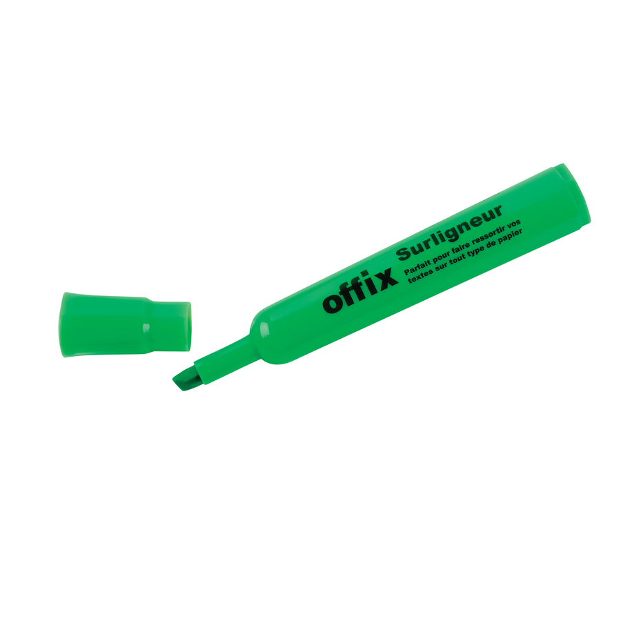 SURLIGNEUR OFFIX VERT - INSTRUMENTS D'ECRITURE - OFFIX
