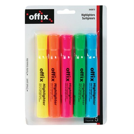 SURLIGNEUR OFFIX ASSORTIS - INSTRUMENTS D'ECRITURE - OFFIX