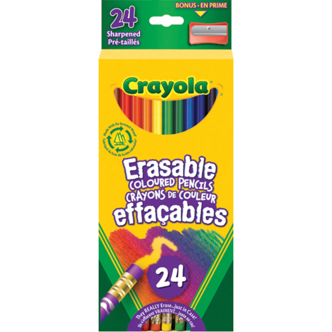 CRAYON COULEUR EFFACABLE IQ - INSTRUMENTS D'ECRITURE - CRAYOLA