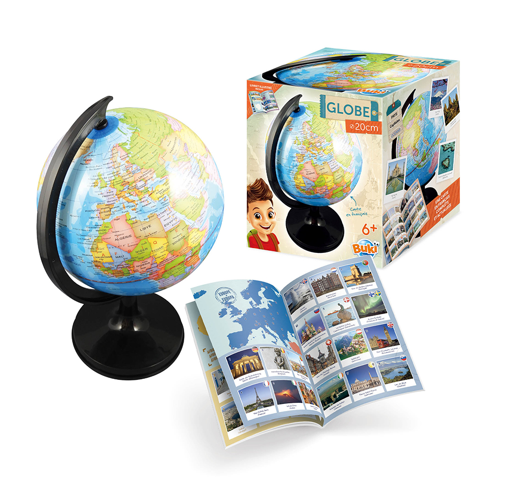 Buki France - Globe terrestre 20cm FR - JEUX DE SCIENCE - Buki France