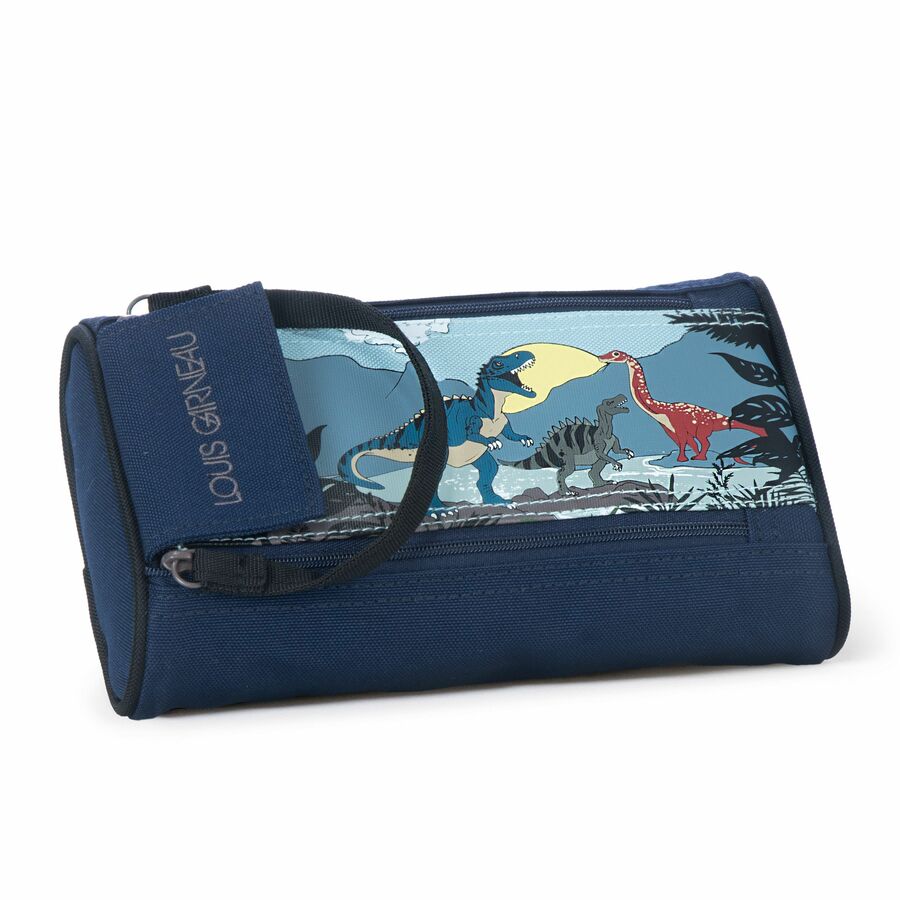 ETUI A CRAYON 2FERMETURE DINO - SAC A DOS,LUNCH,ETUIS A CRAYON - LOUIS GARNEAU