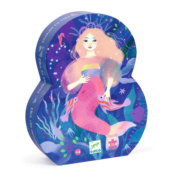 Djeco - Ella la sirène, 36 pieces - 36 PIÈCES - DJECO