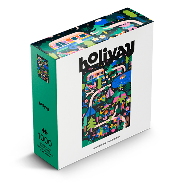 Holiyay - Camping des amis, 1000 pces - 1000 PIÈCES - Holiyay
