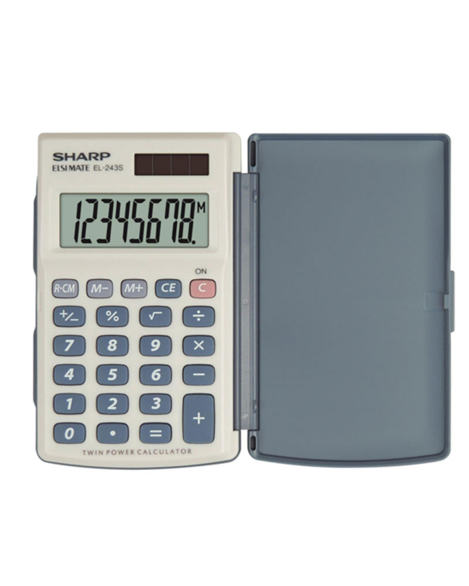 CALCULATRICE DE POCHE 8 CHIFFRES - MACHINE DE BUREAU - SHARP